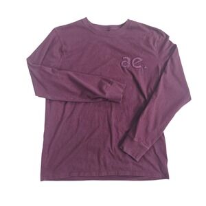 American Eagle Outfitters Maroon Burgundy‎ Long Sleeve Standard Fit T Shirt L